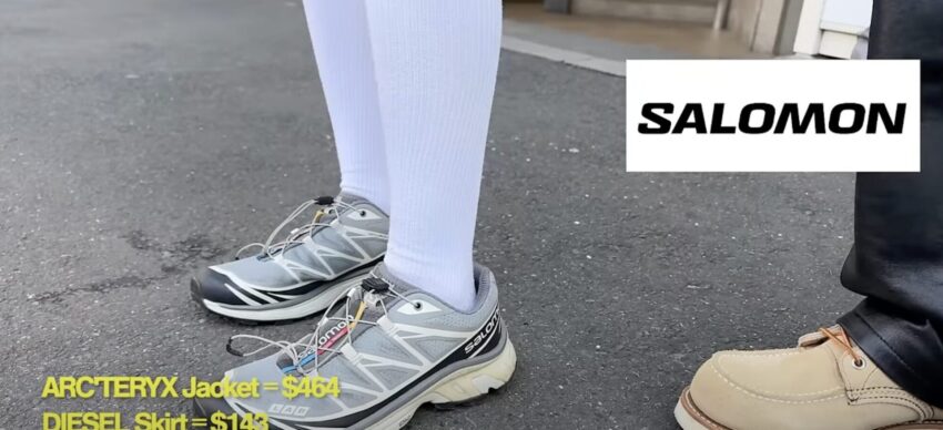 2024年最新の表参道のストリートスナップSALOMONシューズ
