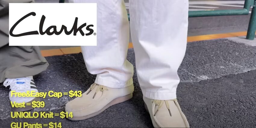 2024年最新の表参道のストリートスナップClarksのシューズ