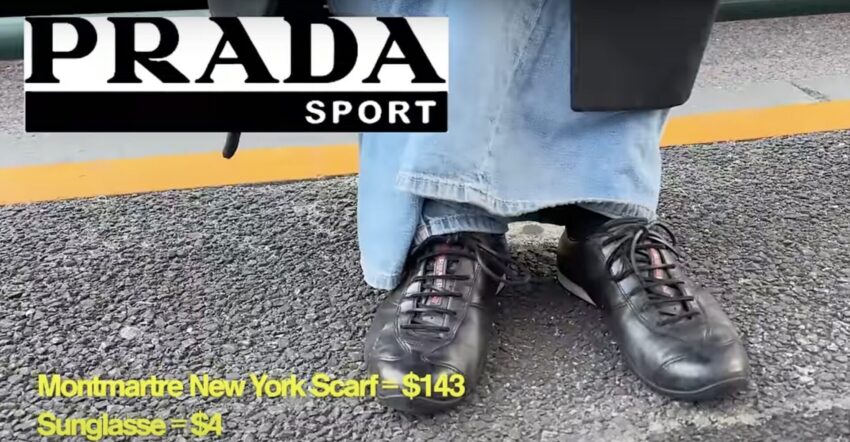 2024年最新の表参道のストリートスナップPRADA SPORTの靴
